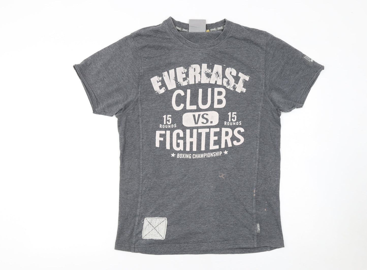 Everlast Men's Grey Boxing Club Graphic Short Sleeve T-Shirt Size S