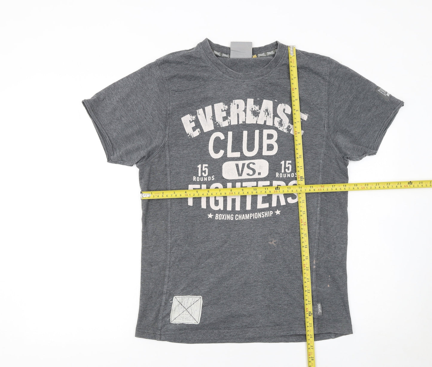 Everlast Men's Grey Boxing Club Graphic Short Sleeve T-Shirt Size S