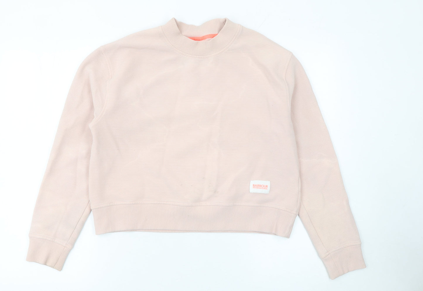 Barbour International Womens Beige Size 8 Pullover Sweatshirt