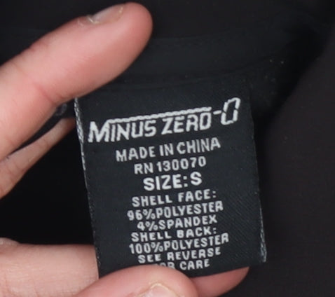 Minus Zero Women's Black Softshell Activewear Jacket Size S