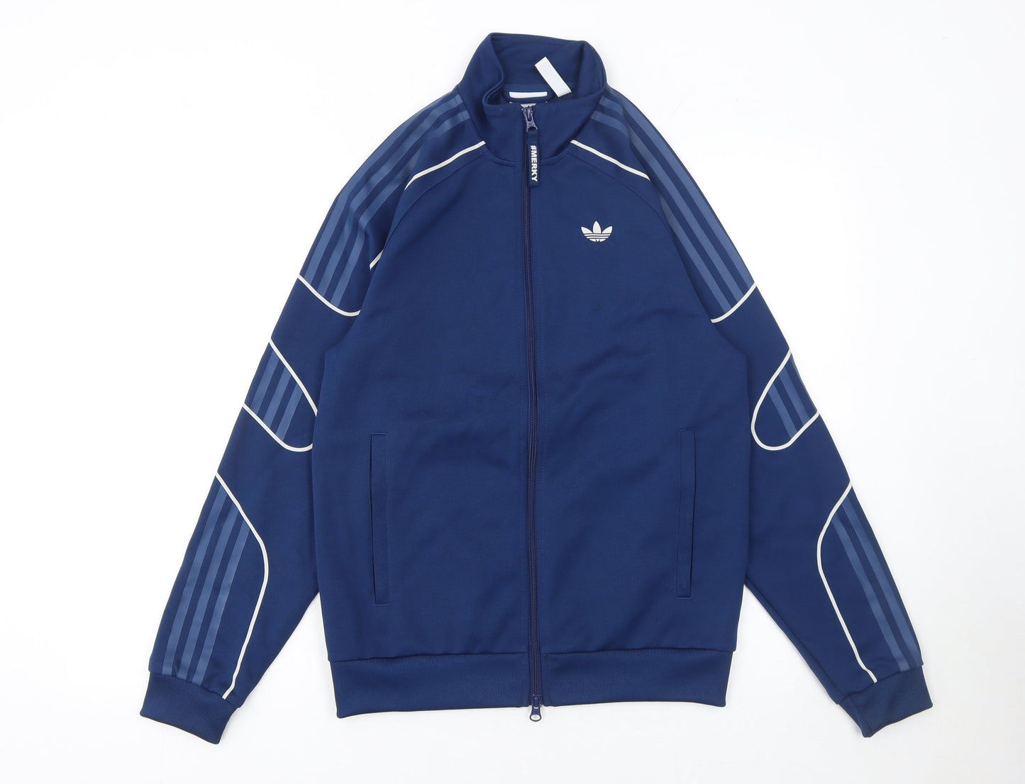 Adidas Men's Blue XS Track Jacket Full Zip Sportswear