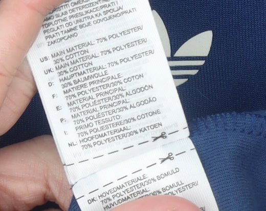 Adidas Men's Blue XS Track Jacket Full Zip Sportswear