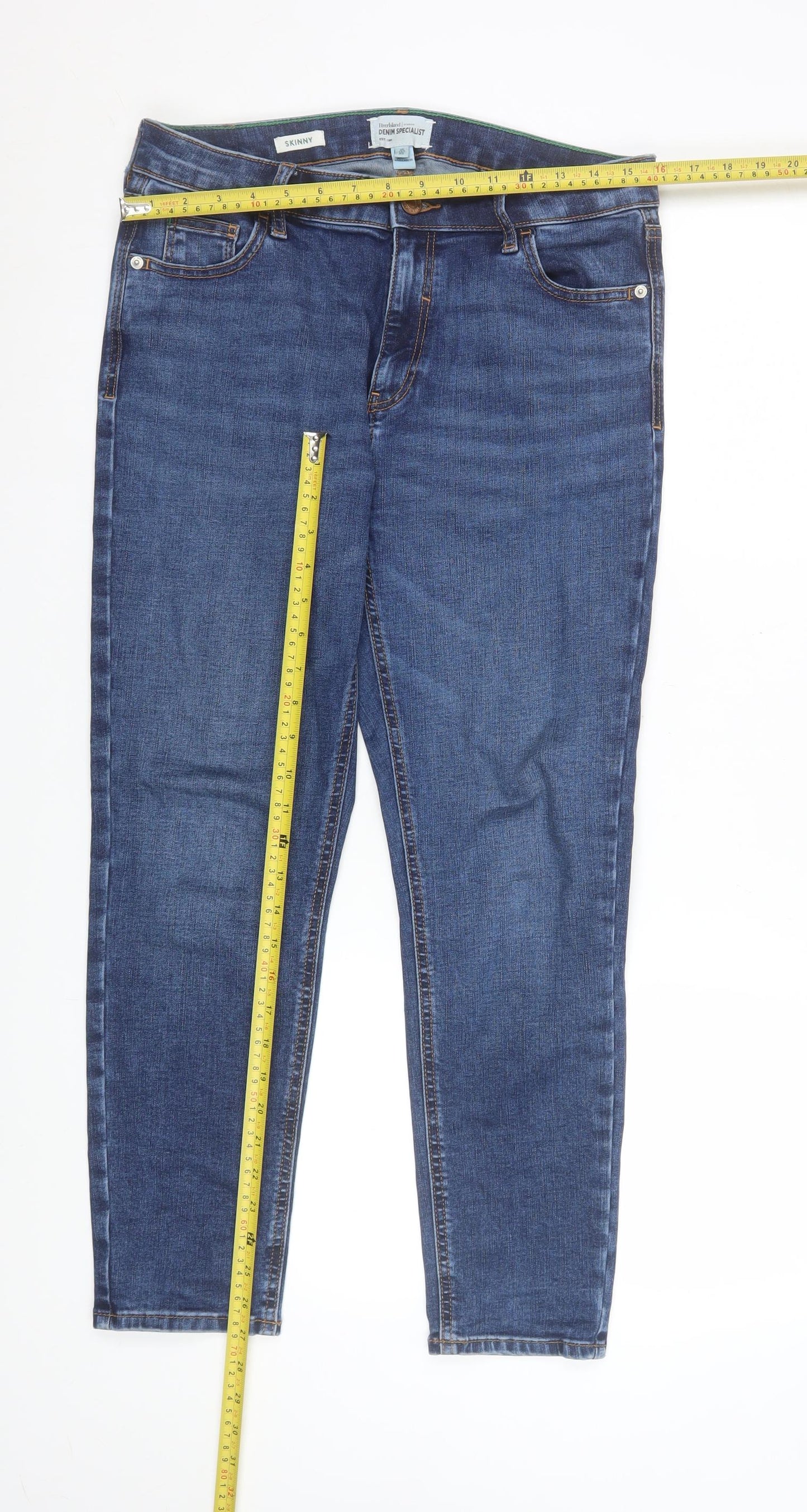 River Island Men's Blue Skinny Denim Jeans 12S Slim Fit