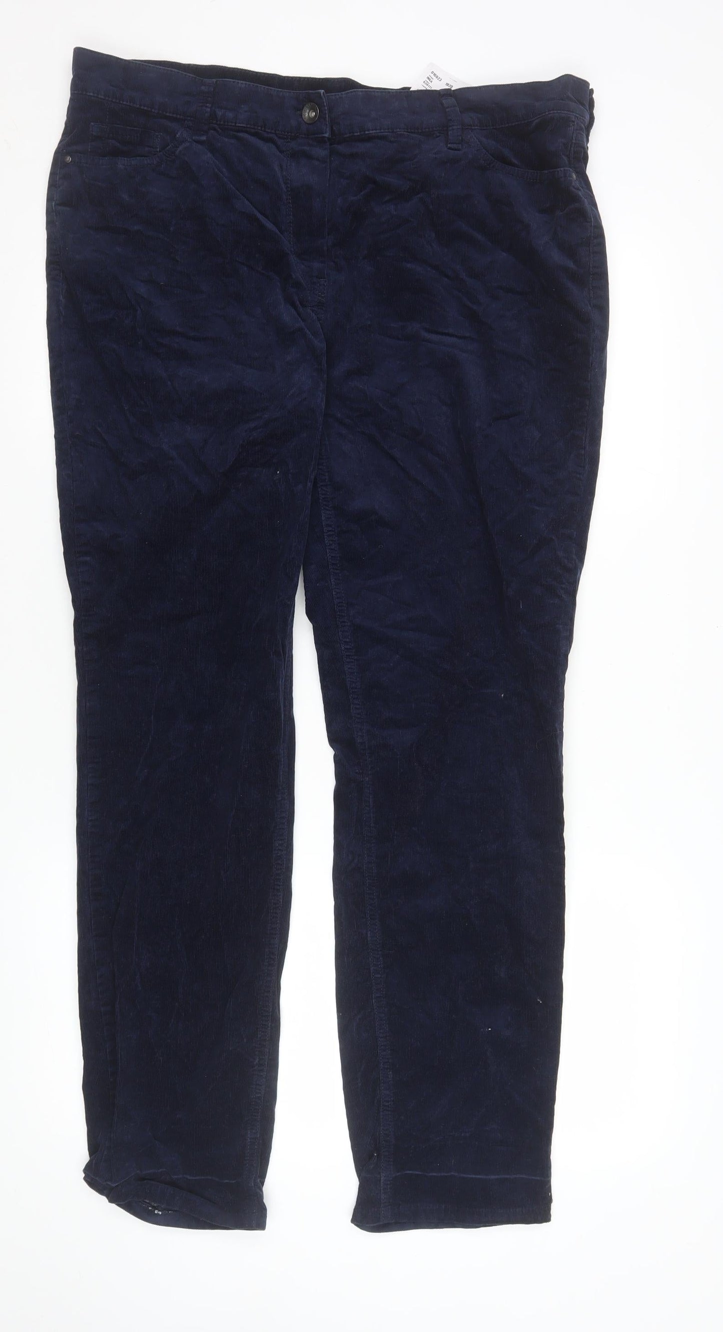 Atelier Gardeur Men's Blue Corduroy Chino Trousers 36R