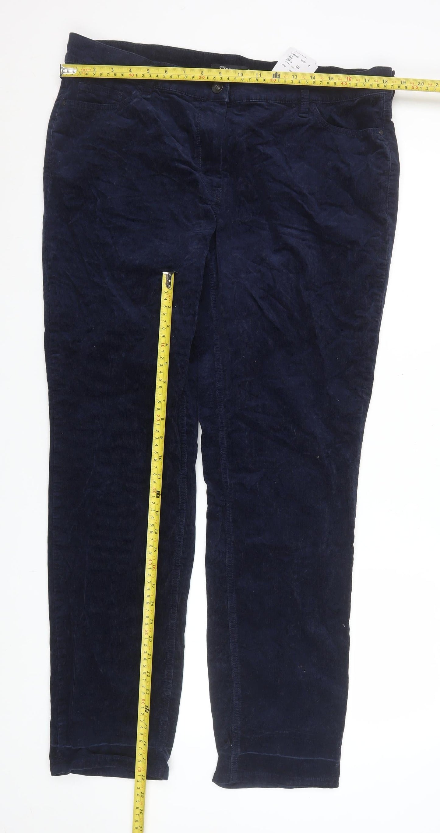 Atelier Gardeur Men's Blue Corduroy Chino Trousers 36R