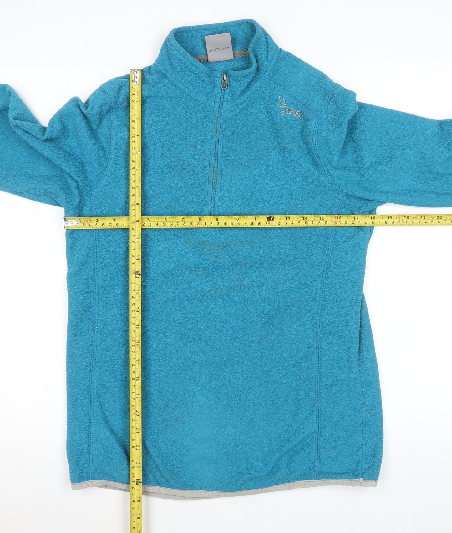 TOG24 Women's Blue 1/2 Zip Fleece Pullover Sweatshirt Size 12/14