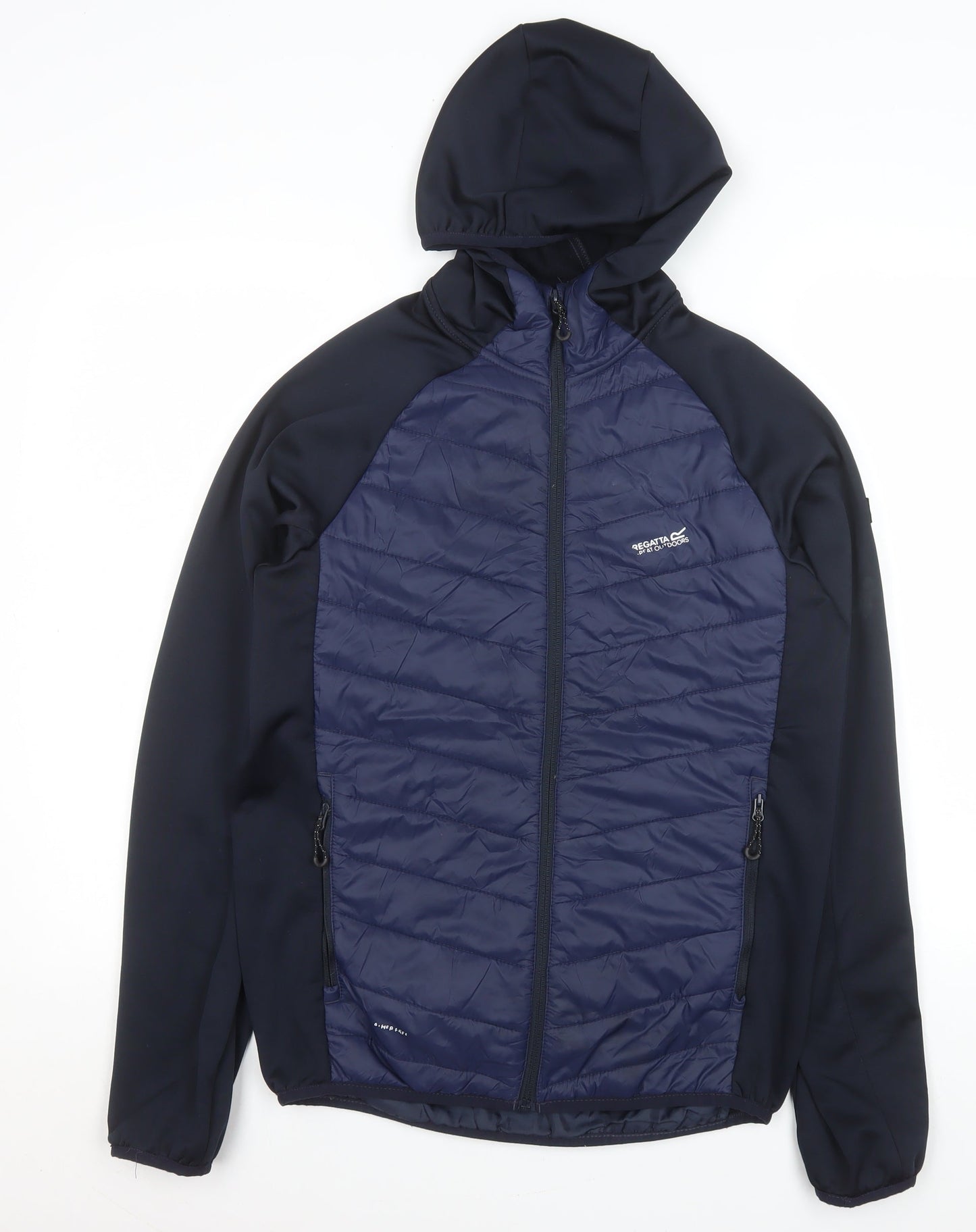 Regatta Men Blue Softshell Hooded Outdoor Jacket Size S