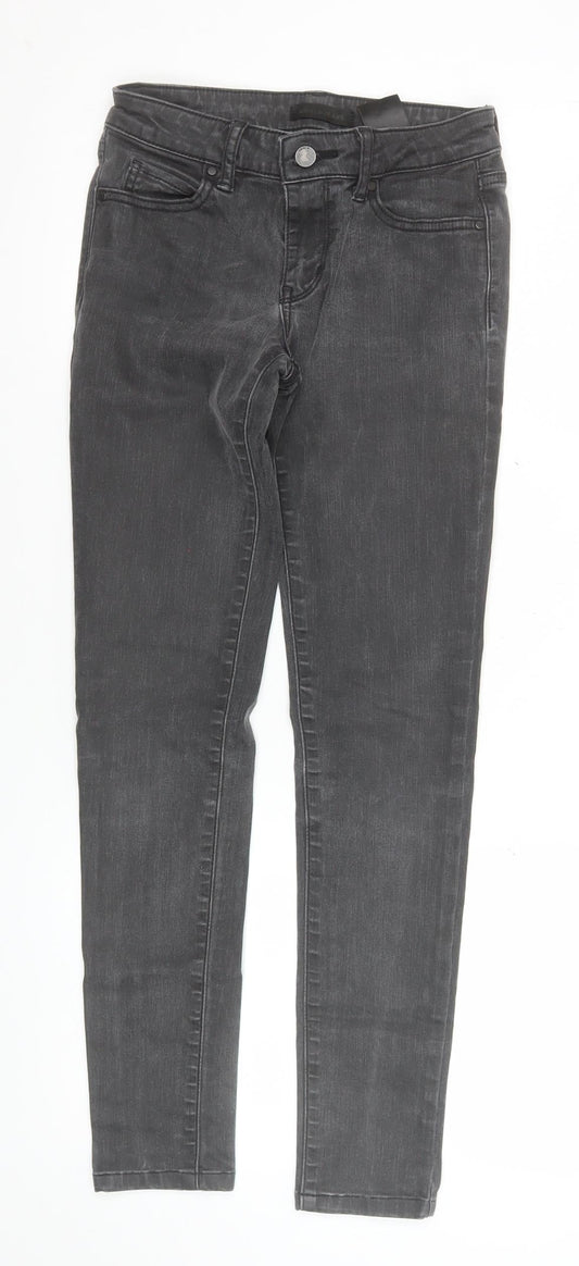 Uniqlo Womens Grey Skinny Jeans Size 22 Slim Fit Denim