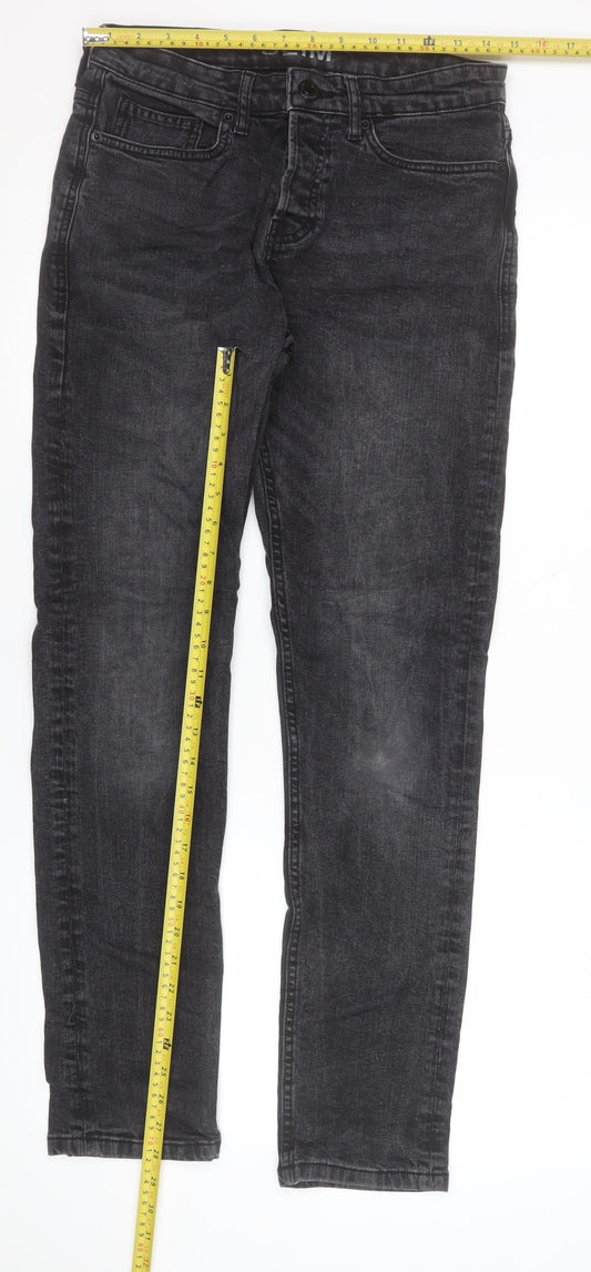 Peacocks Womens Black Slim Fit Mid Rise Skinny Jeans Size 12