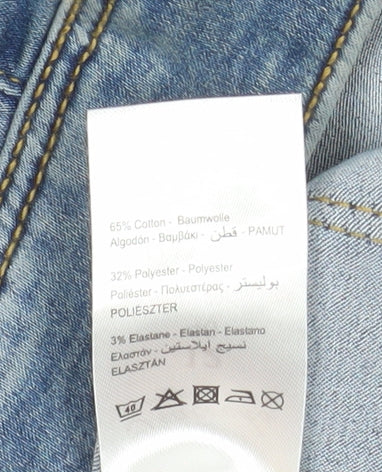 Peacocks Women’s Blue Embroidered Skinny Jeans Size 12