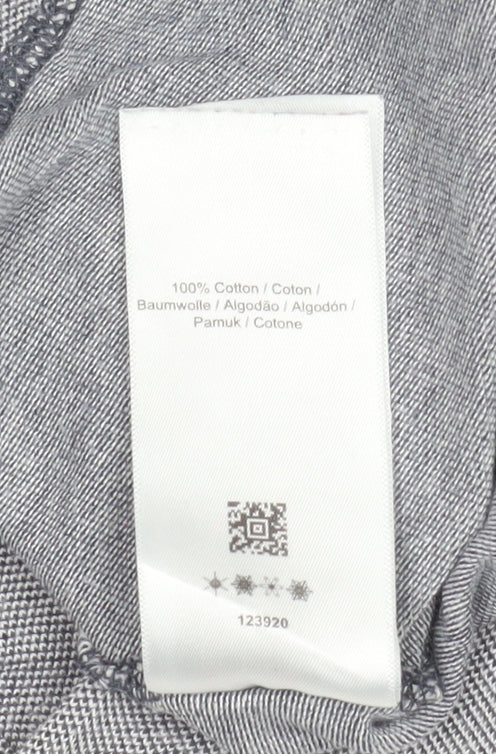 Fred Perry Men's Grey Cotton Polo Shirt Size S Short Sleeve