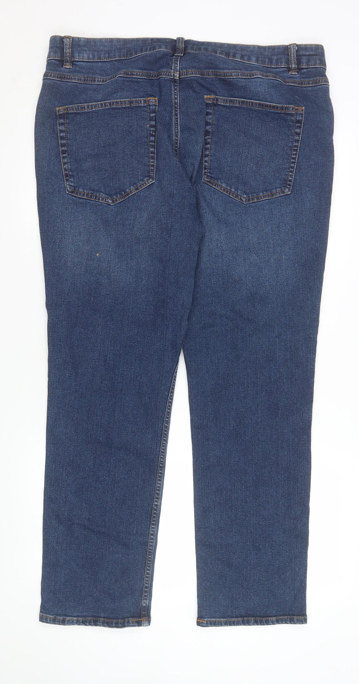 Next Men’s Blue Straight Leg Jeans 38W 31L Denim Comfort Stretch Fit