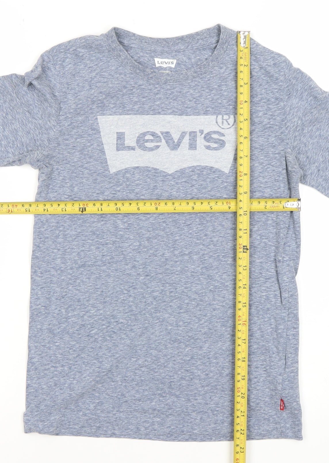 Levi's Boys Blue Long Sleeve Logo T-Shirt 12 Years Regular Fit