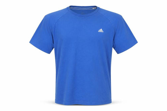 Adidas Men's Blue Climalite Essentials T-Shirt Size L Cotton Crew Neck