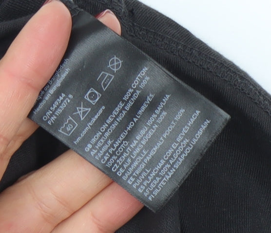 H&M Men's Black Nirvana Long Sleeve Band T-Shirt Size S