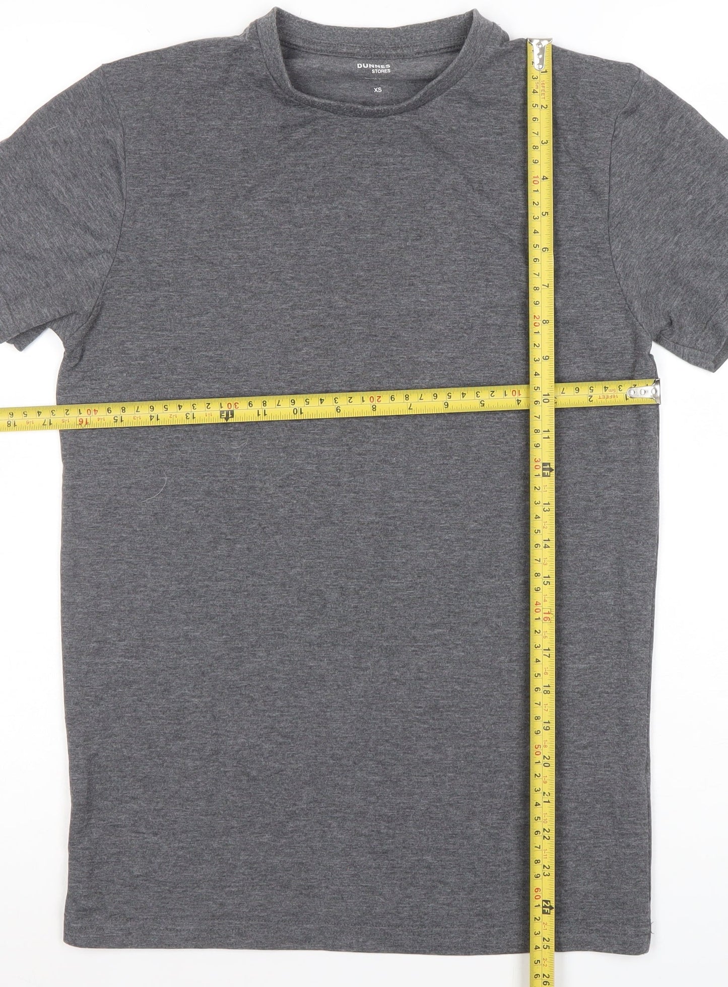 Dunnes Stores Men's Grey Slim Fit Short Sleeve T-Shirt XS