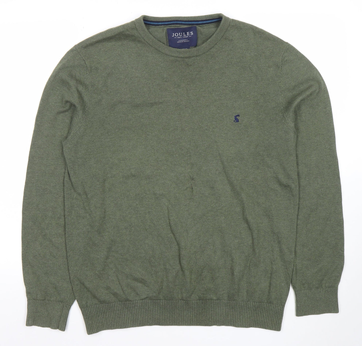 Joules Mens Green Medium Cotton Crew Neck Jumper