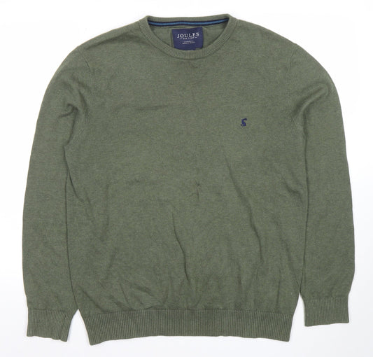Joules Mens Green Medium Cotton Crew Neck Jumper