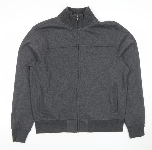 Dunnes Men’s Grey Full Zip High Neck Sweatshirt Size L