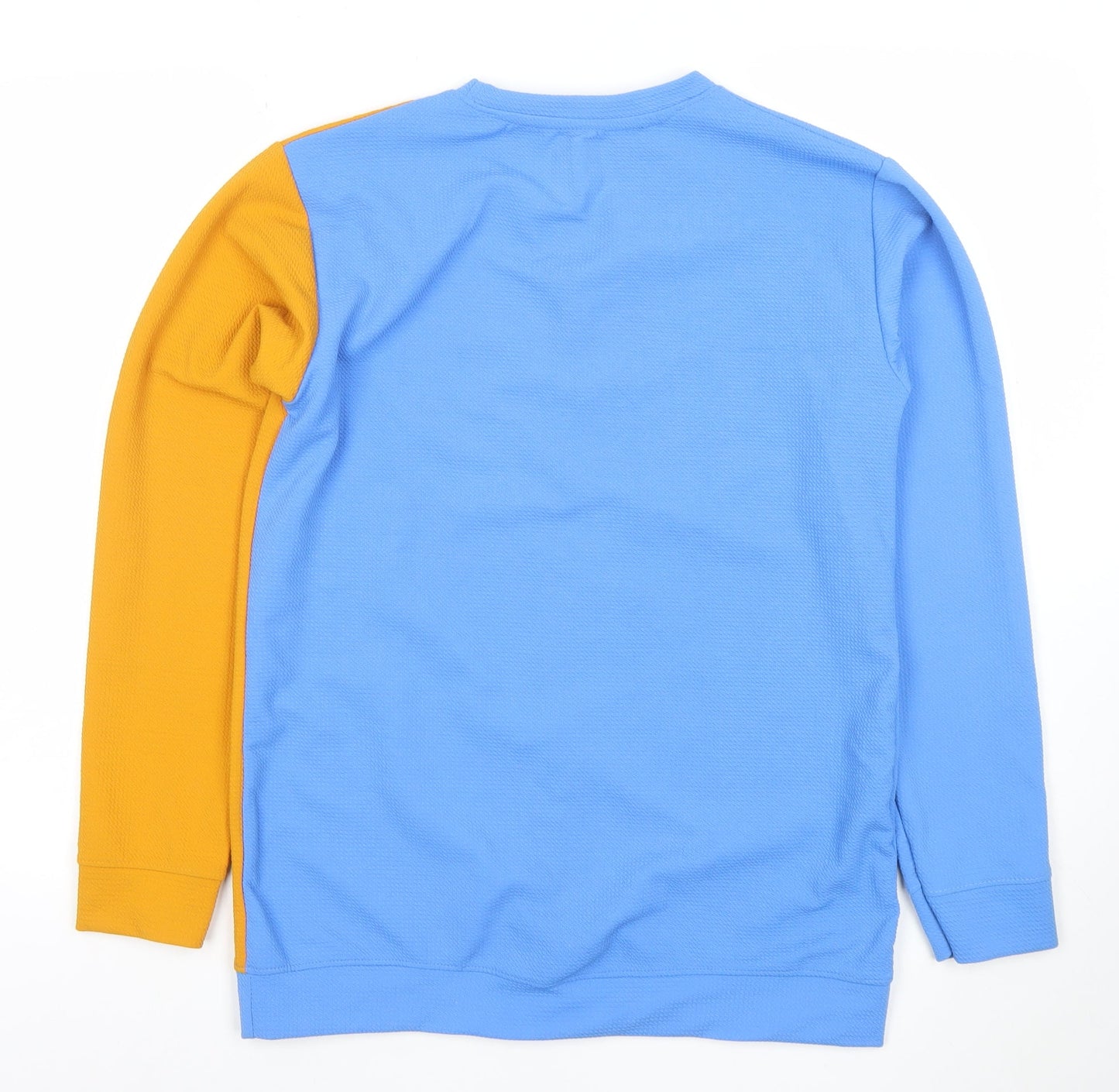 Nike Men's Blue White Yellow Dri-Fit Pullover Sweatshirt 2XL