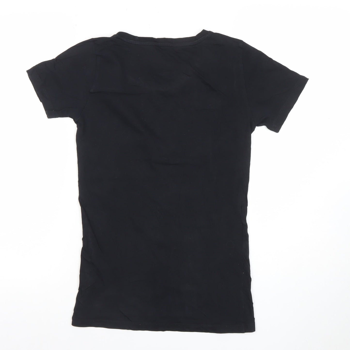 Canyon Womens Black Cotton Cycling T-Shirt XS Short Sleeve