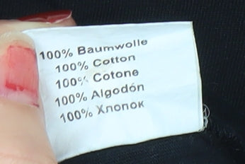 Canyon Womens Black Cotton Cycling T-Shirt XS Short Sleeve