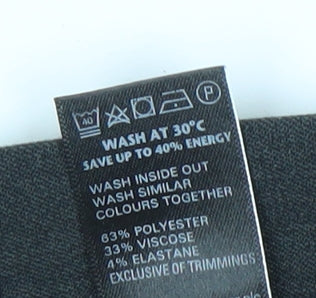 Marks and Spencer Women’s Grey Dress Pants Size 14 Short Straight Leg