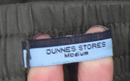 Dunnes Stores Mens Green Medium Cargo Trousers Polyester Elastic Waist