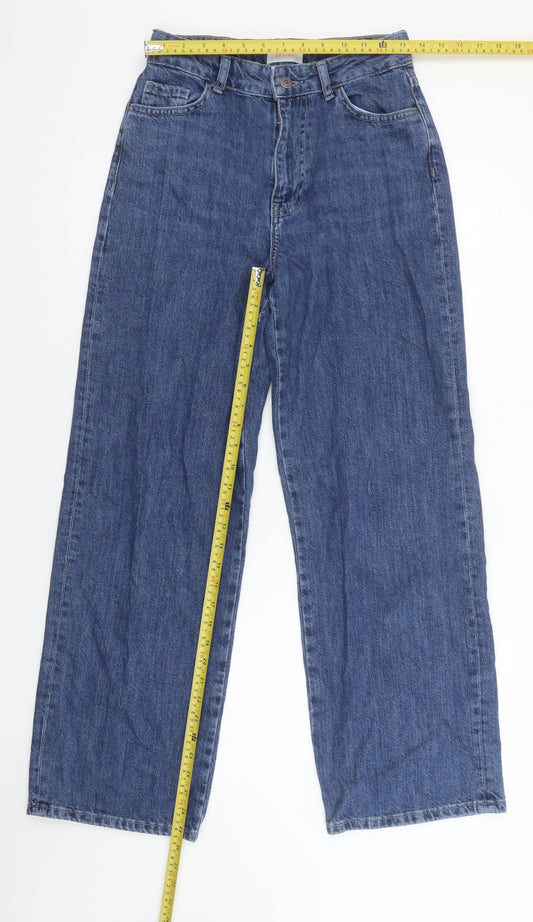 Savida Women’s Blue Wide-Leg High Rise Denim Jeans Size 8