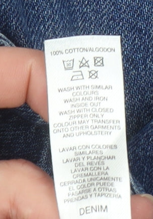 Savida Women’s Blue Wide-Leg High Rise Denim Jeans Size 8