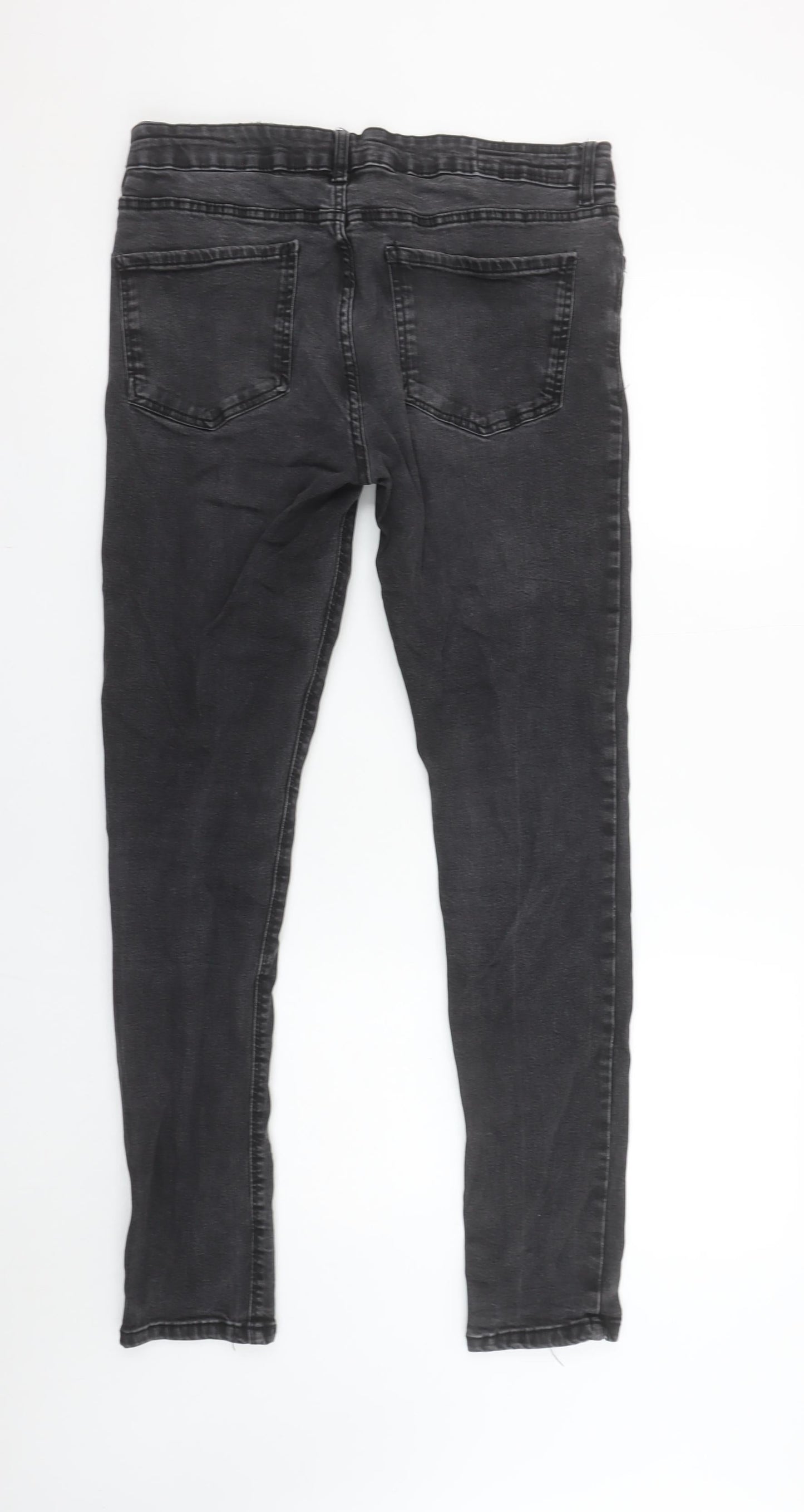 Denim Co Men's Black Super Skinny Jeans W34 L32 Cotton Blend