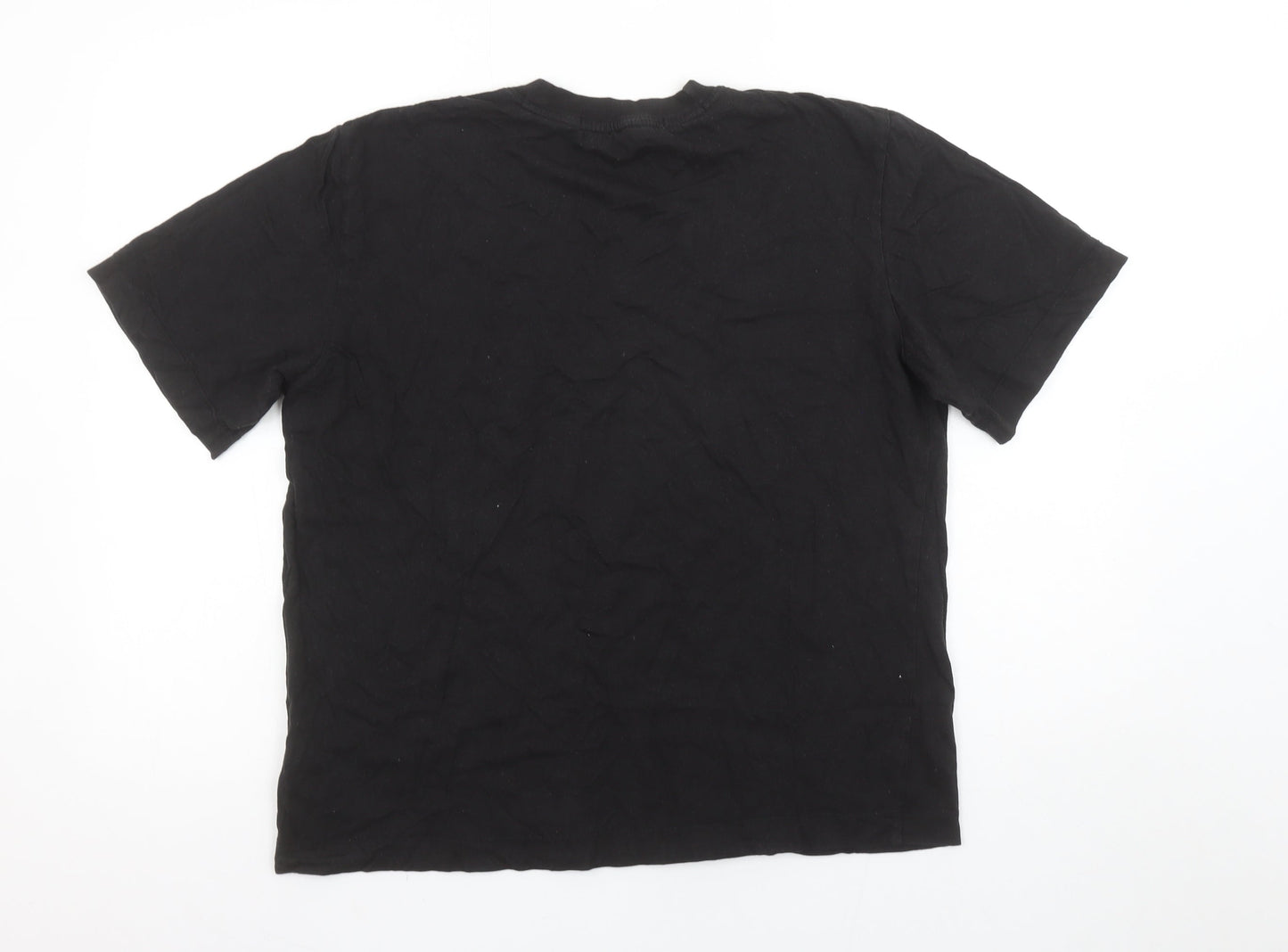 Calvin Klein Jeans Men’s Black Cotton Logo T-Shirt Size M