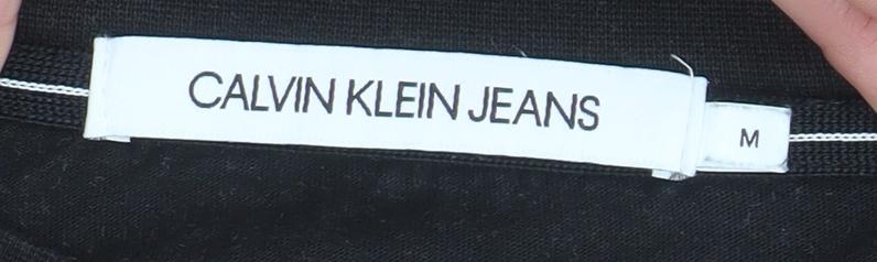 Calvin Klein Jeans Men’s Black Cotton Logo T-Shirt Size M