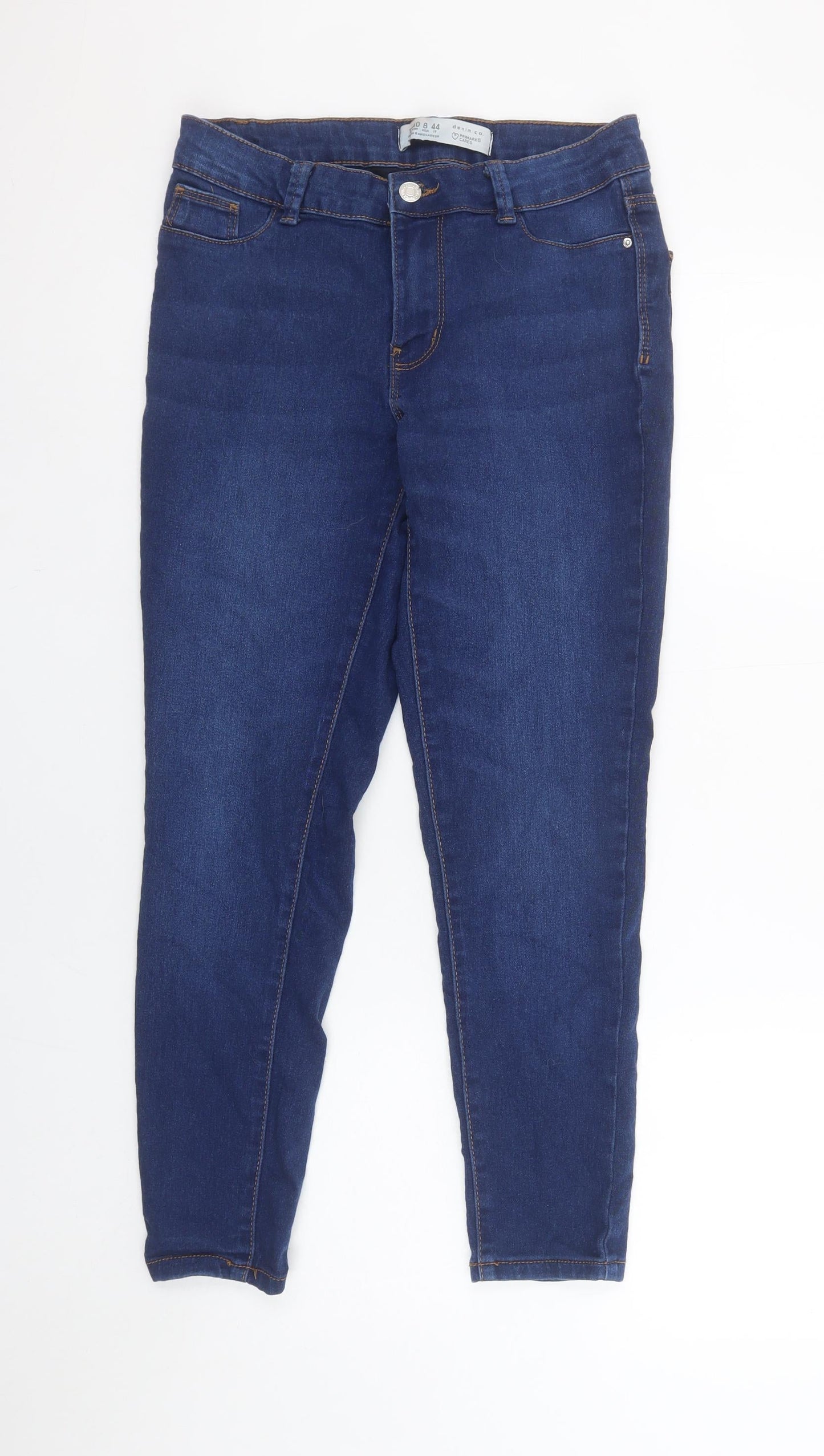 Primark Women Blue Skinny Stretch Denim Jeans Size 12