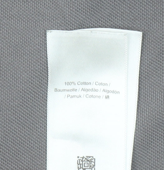 Fred Perry Mens Grey Cotton Short Sleeve Polo Shirt Size S