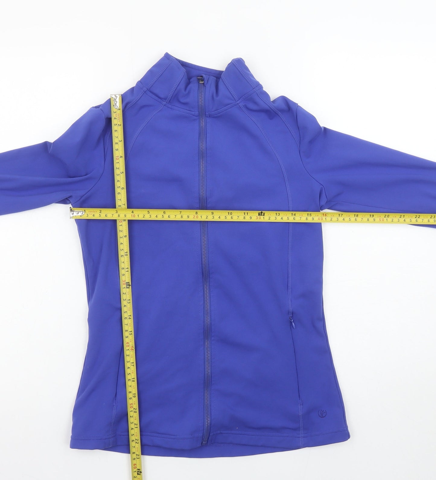 Dunnes Stores Women's Blue Full Zip Sweatshirt Size S
