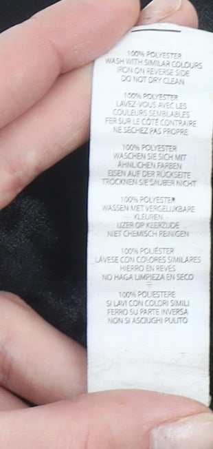 Boohoo Women’s Black Velvet Camisole Tank Top M