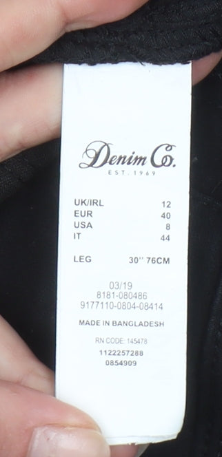 Denim Co. Women’s Black Skinny Stretch Jeans Size 12