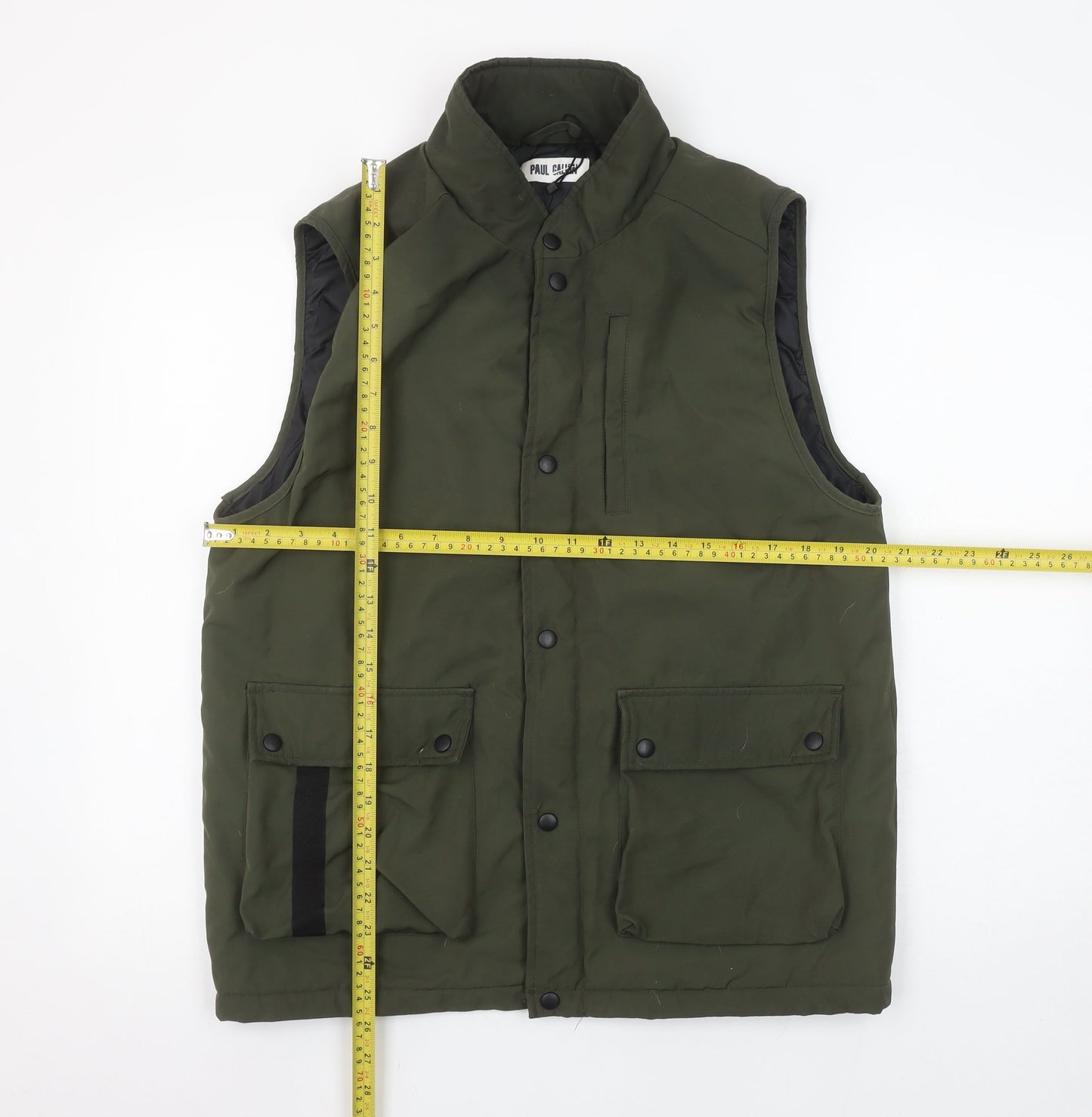 Paul Galvin Men's Green Medium Bodywarmer Waistcoat Padded Vest