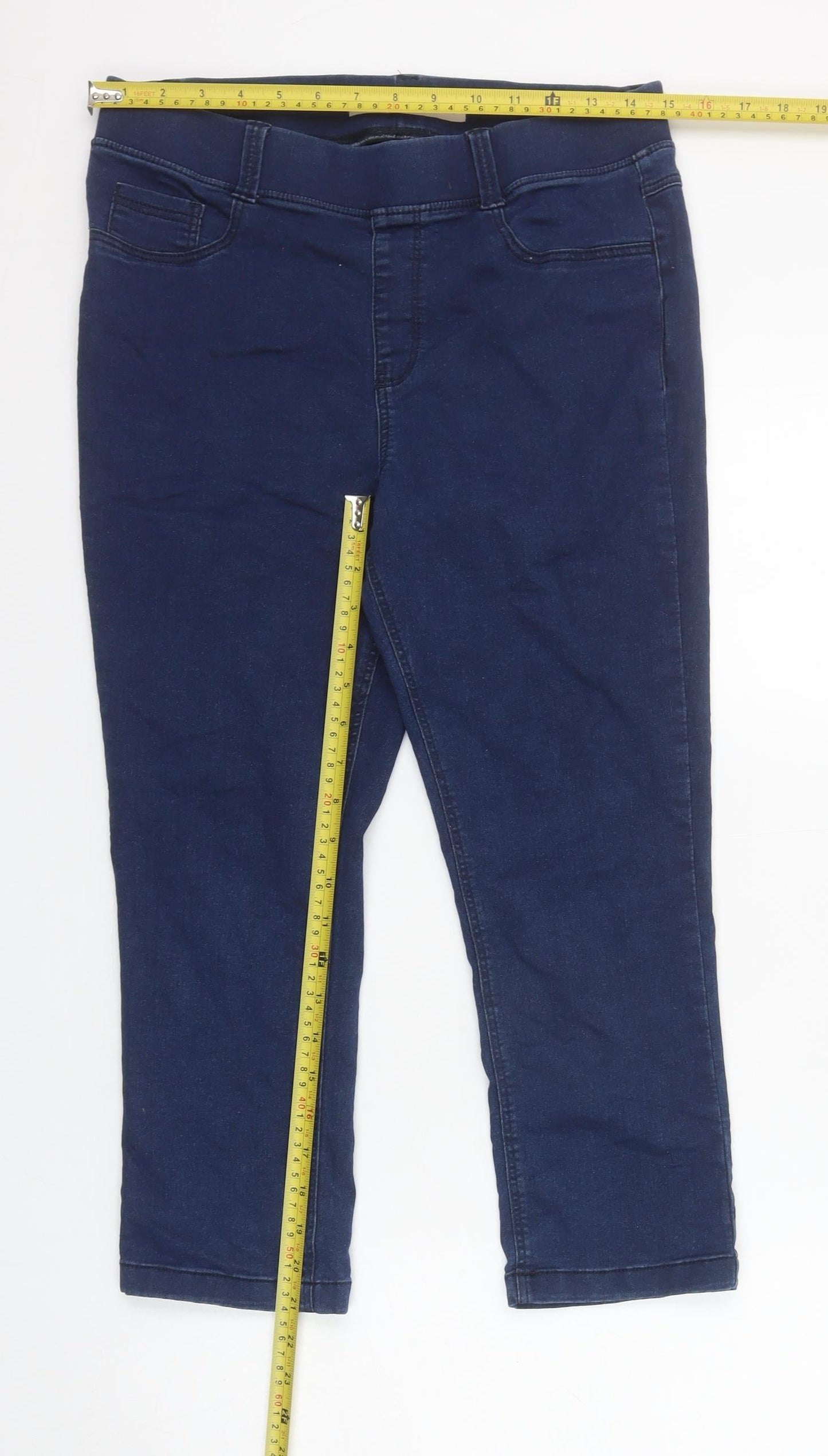 Simply Be Women’s Blue Amber Cropped Jegging Jeans Size 12