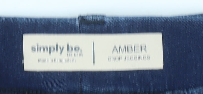 Simply Be Women’s Blue Amber Cropped Jegging Jeans Size 12