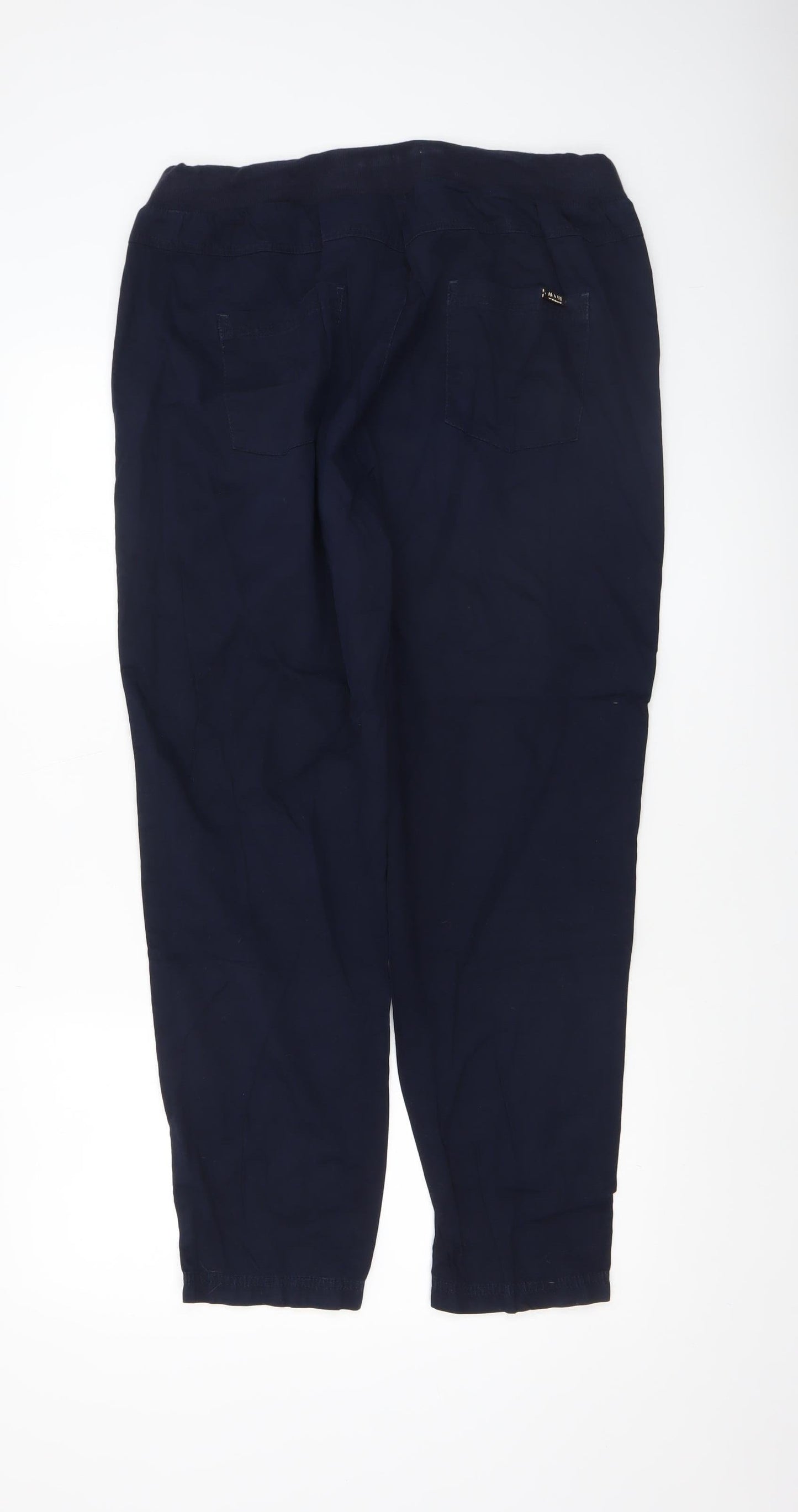 NOOM Women’s Blue Cotton Jogger Trousers Size 14