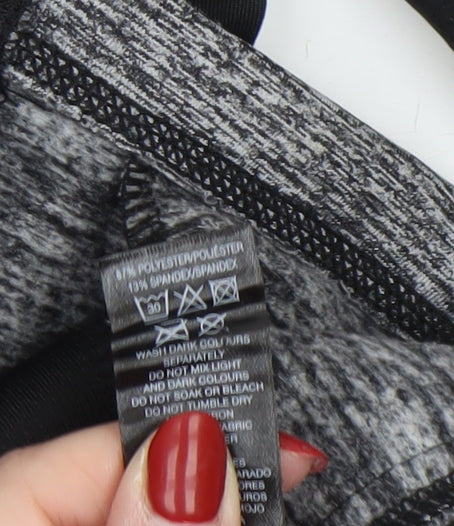 Dunnes Stores Womens Grey Size 12 Track Jacket Full Zip Stretch Activewear