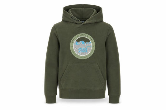 Jack & Jones Boys Green Pullover Hoodie Size 140 Cotton Blend Casual