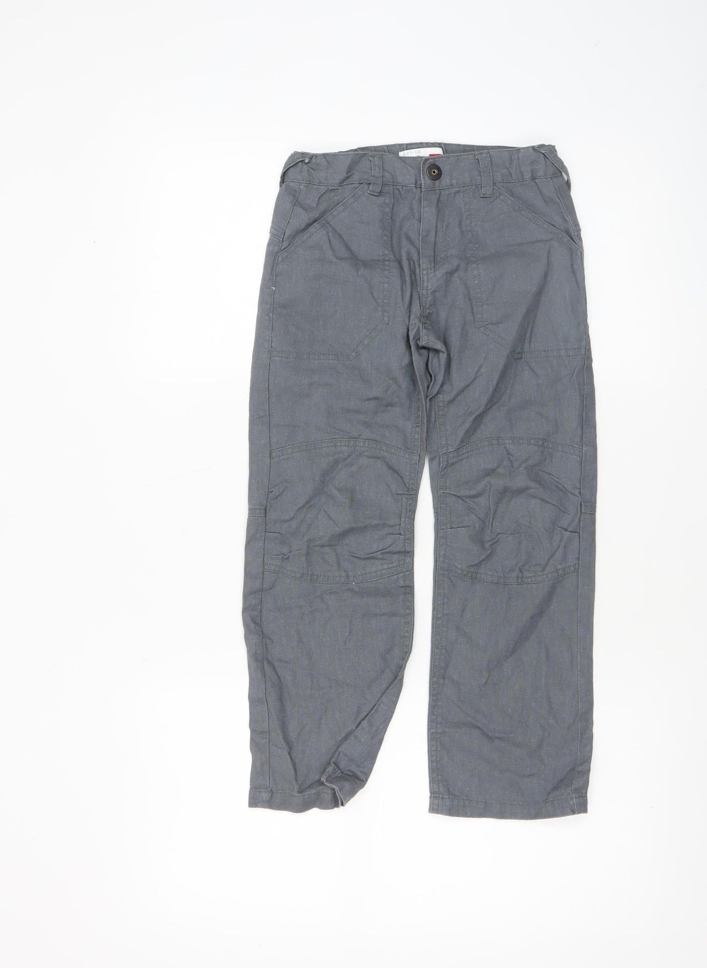 Name It Boys Grey Cargo Trousers 5 Years Regular Fit Cotton Blend