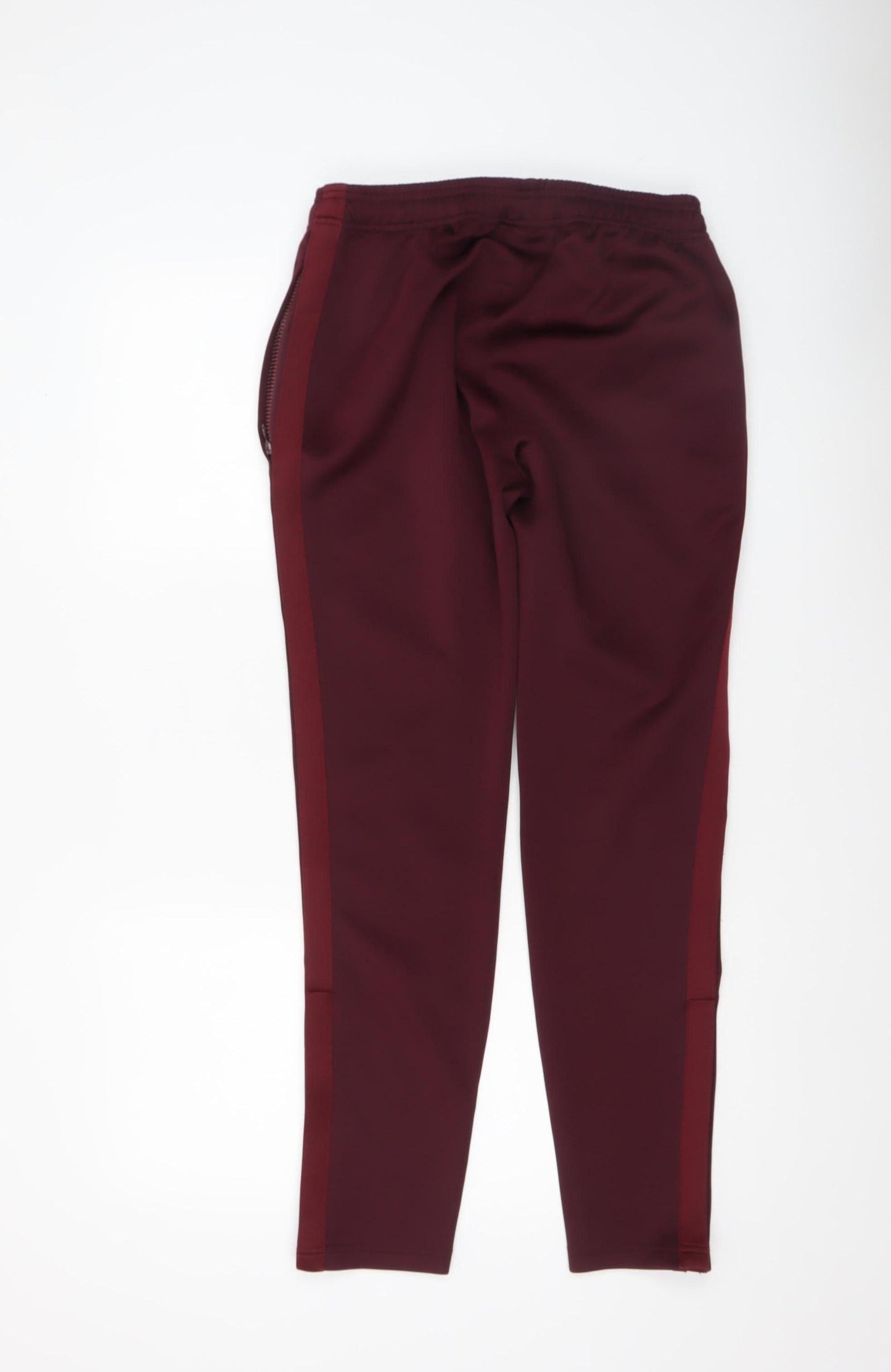 GK Mens Burgundy Joggers Medium Polyester Blend Comfortable Fit