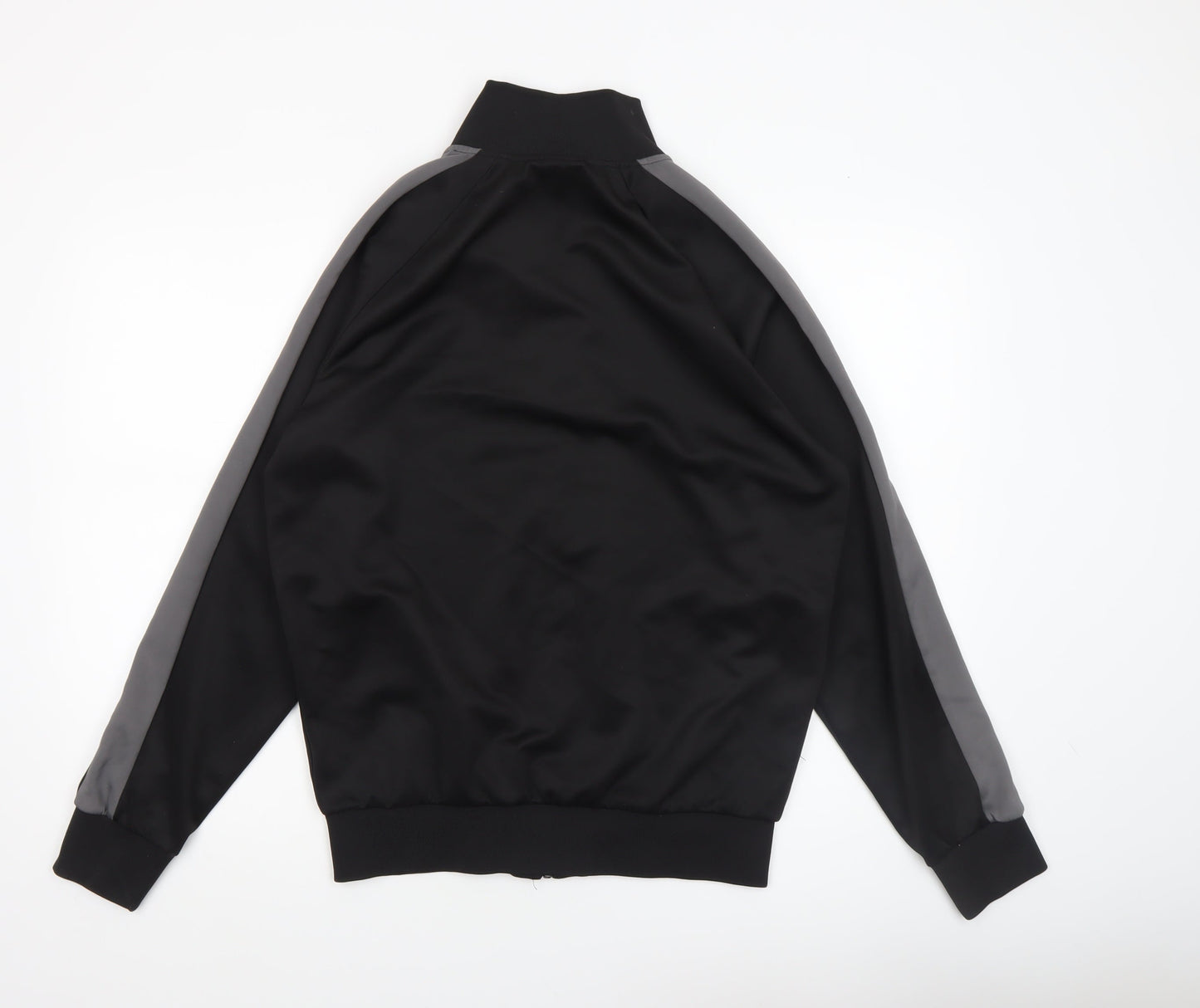 LEVEL 1 Men's Black Bomber Jacket Size L Regular Fit Full Zip Sports Style