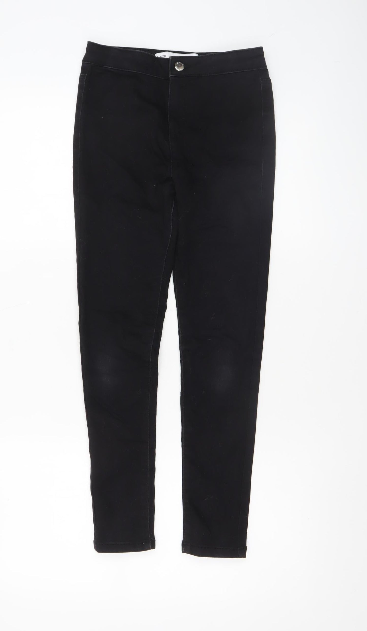 Denim Co Girls Black Super Skinny Jeans 9-10 Years Stretch Fit