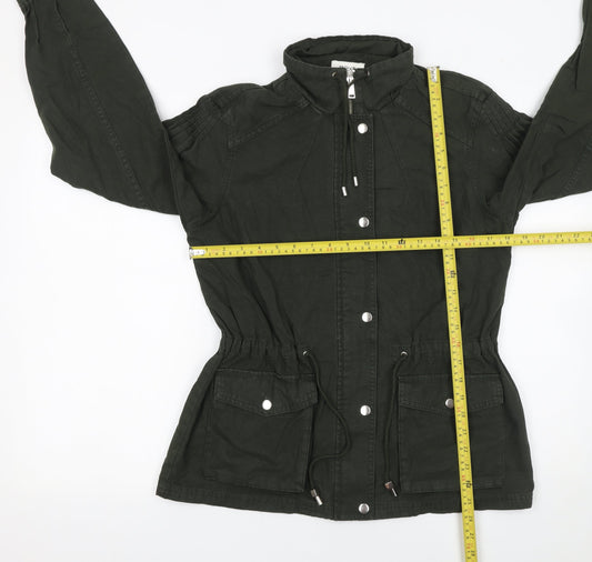 Next Women Green Cotton Anorak Jacket UK 10 Casual Spring Style
