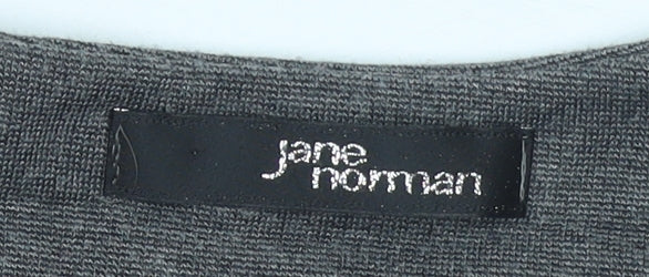 Jane Norman Women Grey Size 8 Bodycon Knee Length Dress